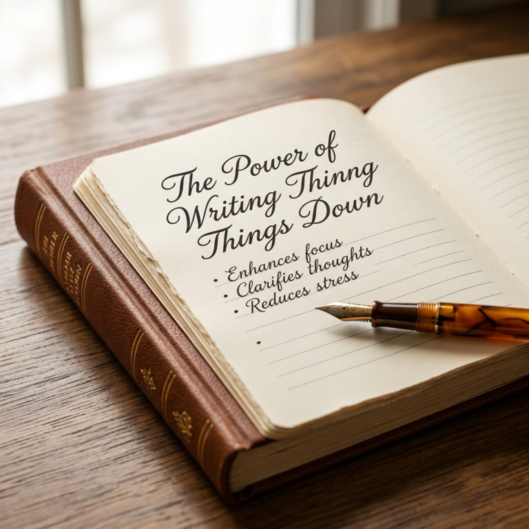 THE POWER OF WRITING THINGS DOWN